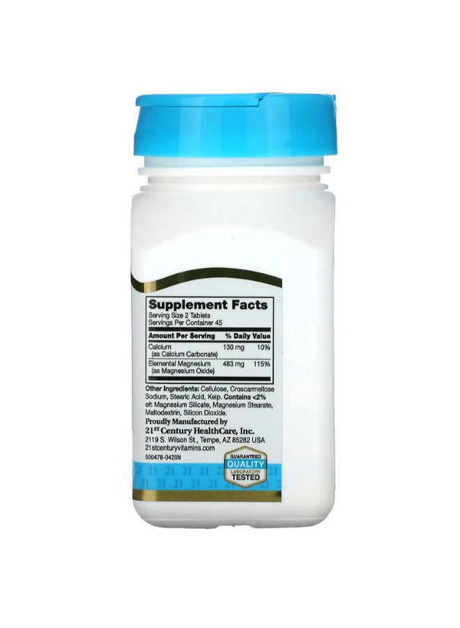 21st Century MgO Mineral 400 mg Dietary Supplement - 90 Tablets - Image 2